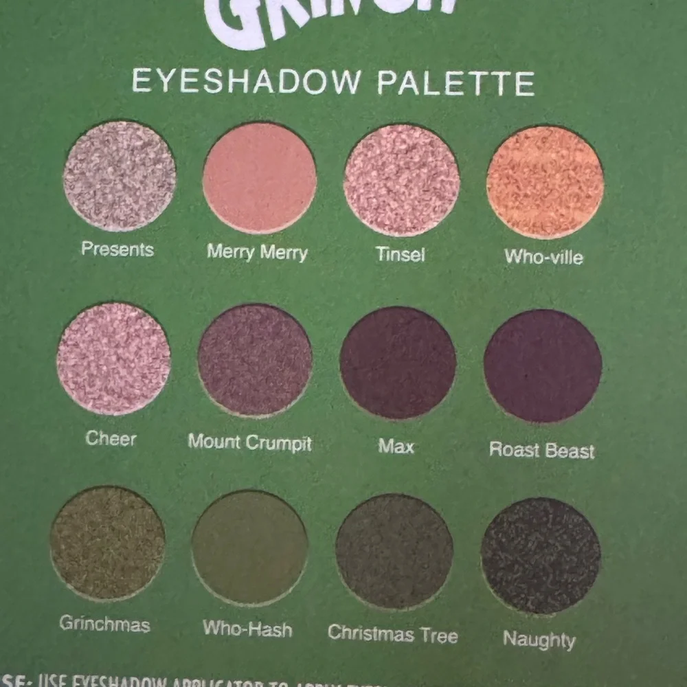 The‎ Grinch Eyeshadow Pallet - New